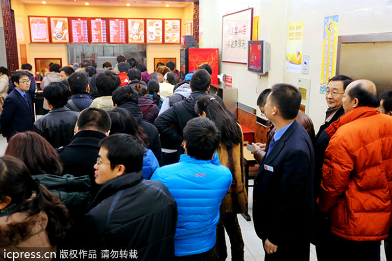 Xi's visit draws diners to dumpling eatery