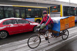 Heavy snowfall hits most parts of Liaoning