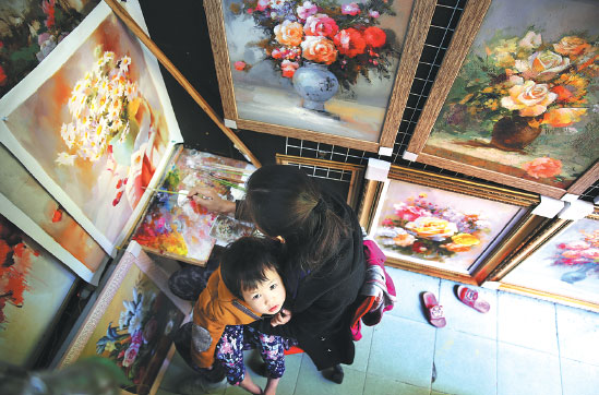 Painters' village on the canvas as slowdown bites