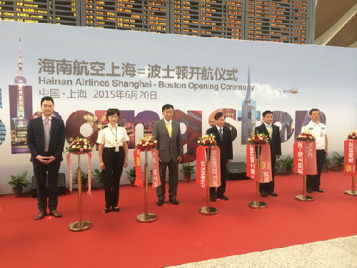 Nonstop international service links Shanghai and Boston