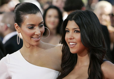 Kim Kardashian at 61st annual Primetime Emmy Awards red carpet