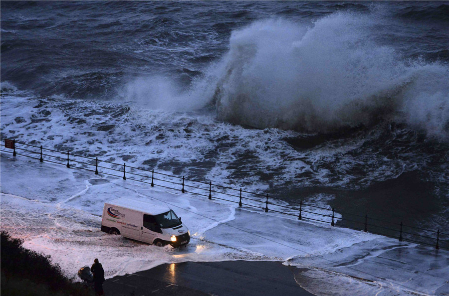 Arctic storm hits Europe