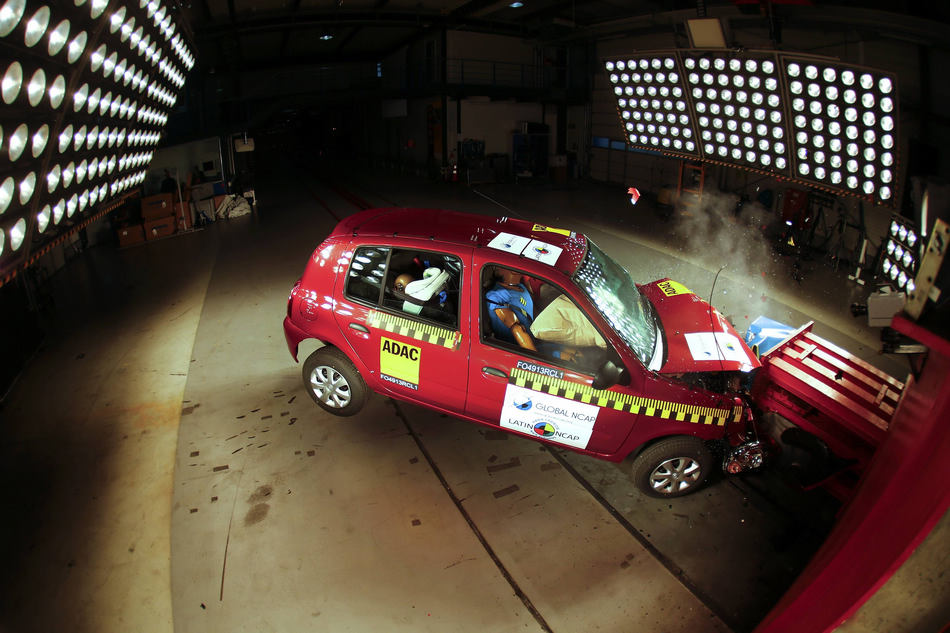 Car crash-test in Landsberg