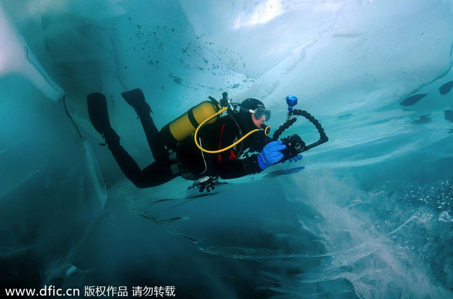 Photographs reveal magical world under Lake Baikal