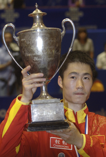 Wang Liqin wins world singles crown for 3rd time