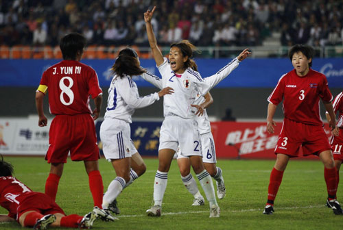 Japan wins women's soccer gold at Asian Games