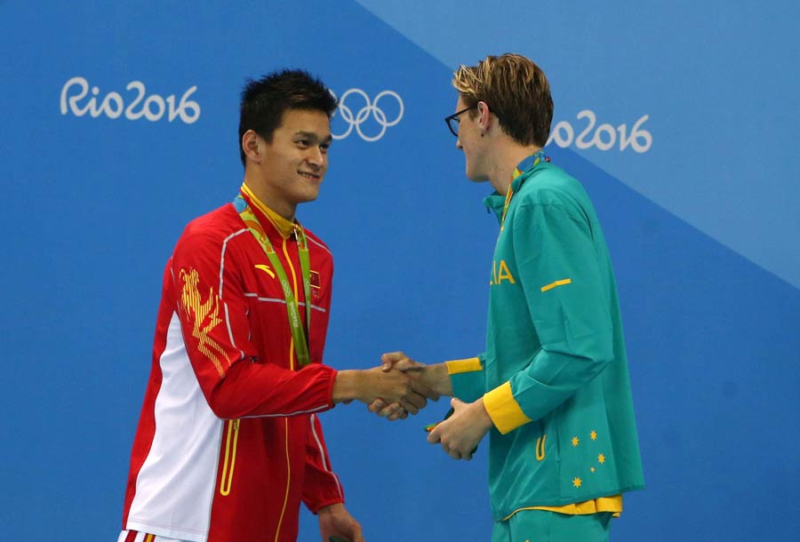 Australia's Horton upsets China's Sun to win men's 400m freestyle gold