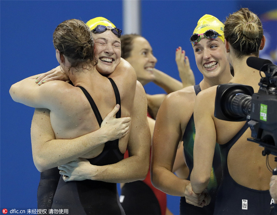 Ace swimmers make record-breaking splash in Rio