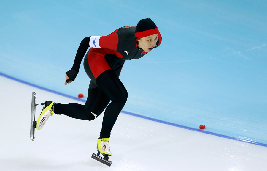 Zhang wins China's first ever gold in Olympic speed skating