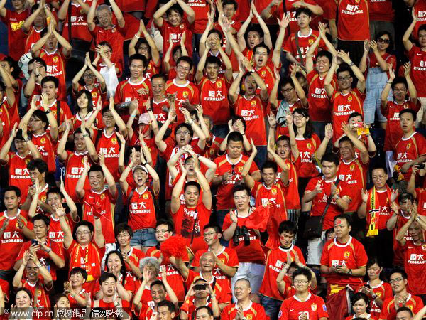 Evergrande reaches last 16 in AFC Champions league thriller