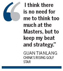 Chinese young golfer Guan in limelight