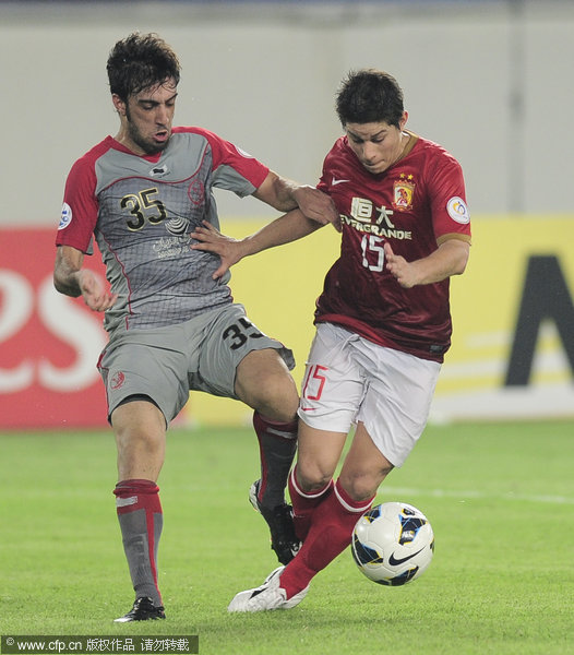 Guangzhou beats Qatar 2-0 in AFC first leg