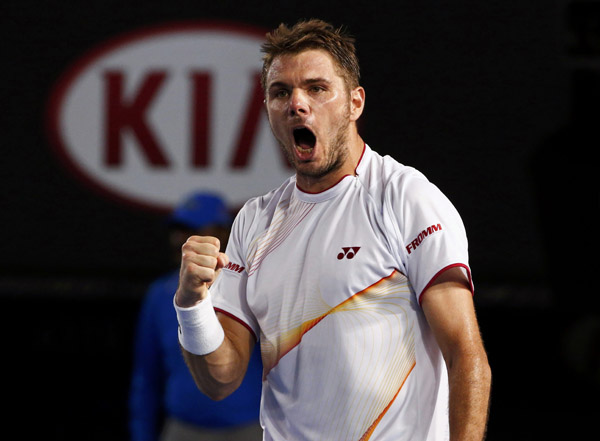 Wawrinka fells Berdych to reach first grand slam final