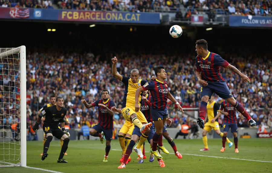 Atletico wins Spanish title with 1-1 draw at Barca