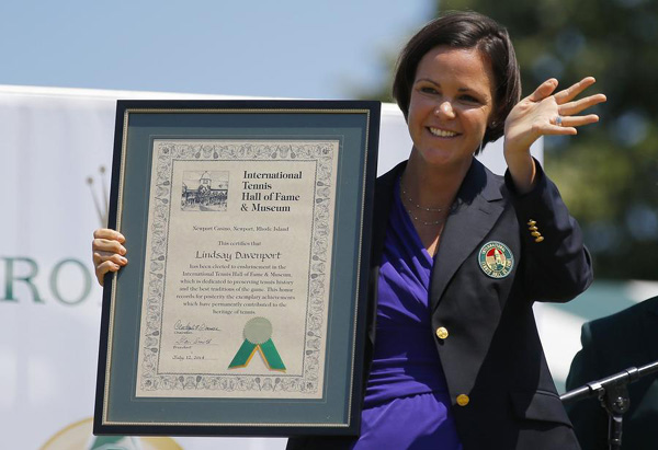 Tennis: Hall of Fame opens doors for Lindsay Davenport