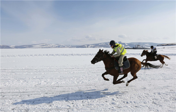 45th Ice Derby amateur horse race kicks off in Russia