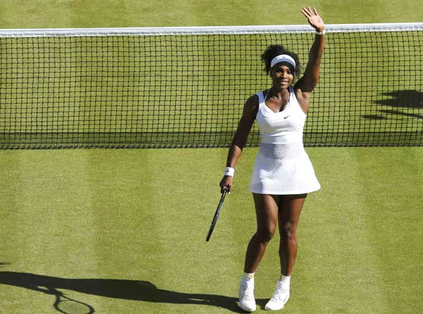 Williams routs Sharapova, faces Muguruza in Wimbledon final