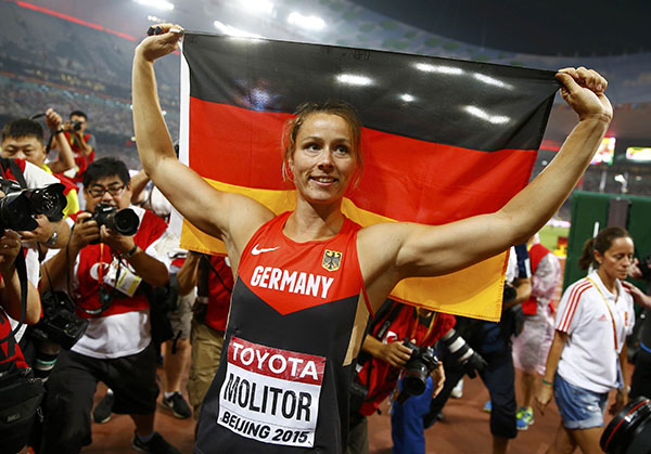 Germany's Molitor beats China's Lyu with last throw