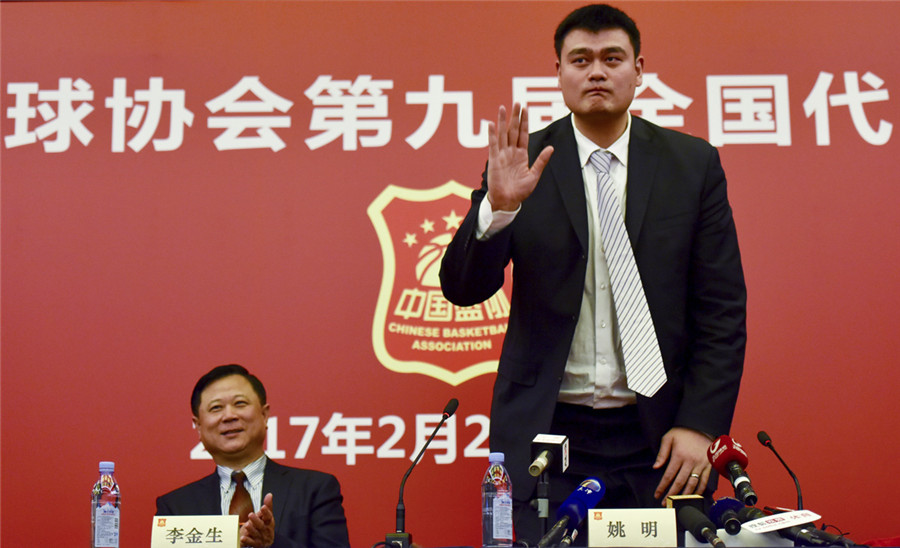 Yao Ming elected chief of Chinese Basketball Association