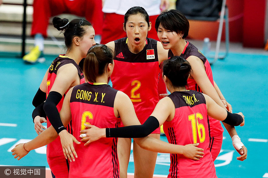 Zhu, Zhang inspire China to straight-set win over Brazil in FIVB GP finals