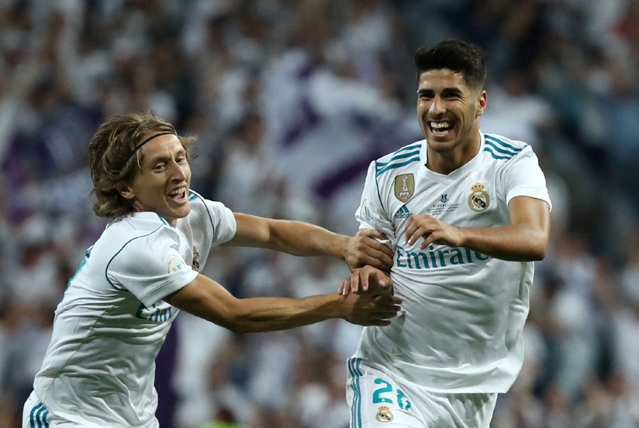 Madrid beats Barca 2-0 without Ronaldo to win Super Cup