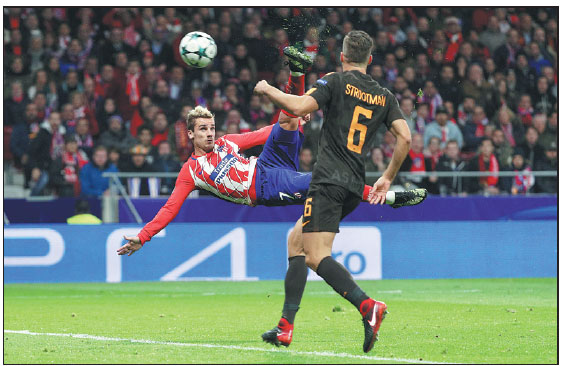 Griez lightning electrifies Atletico's night