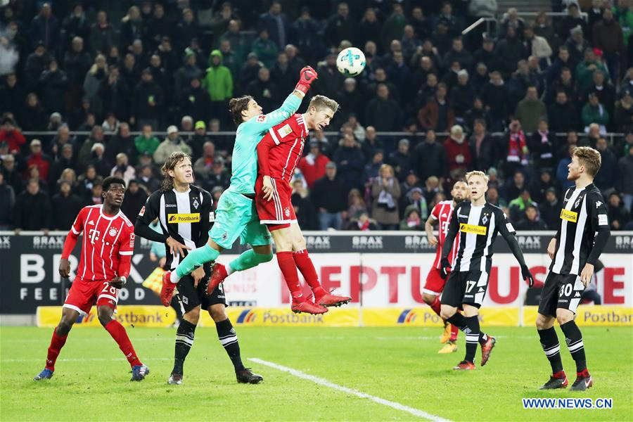 German Bundesliga: Monchengladbach beats Bayern 2-1