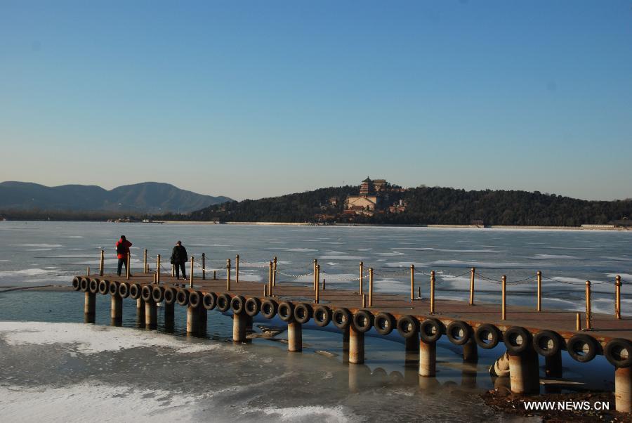 Winter scenery of Summer Palace in Beijing