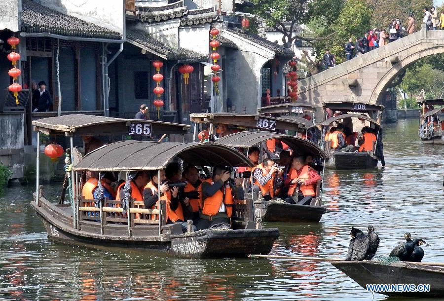 Scenery of Xitang Township in China's Zhejiang