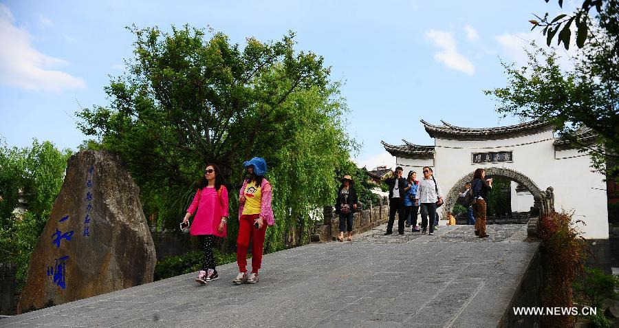 Scenery of ancient townlet Heshun in China's Yunnan