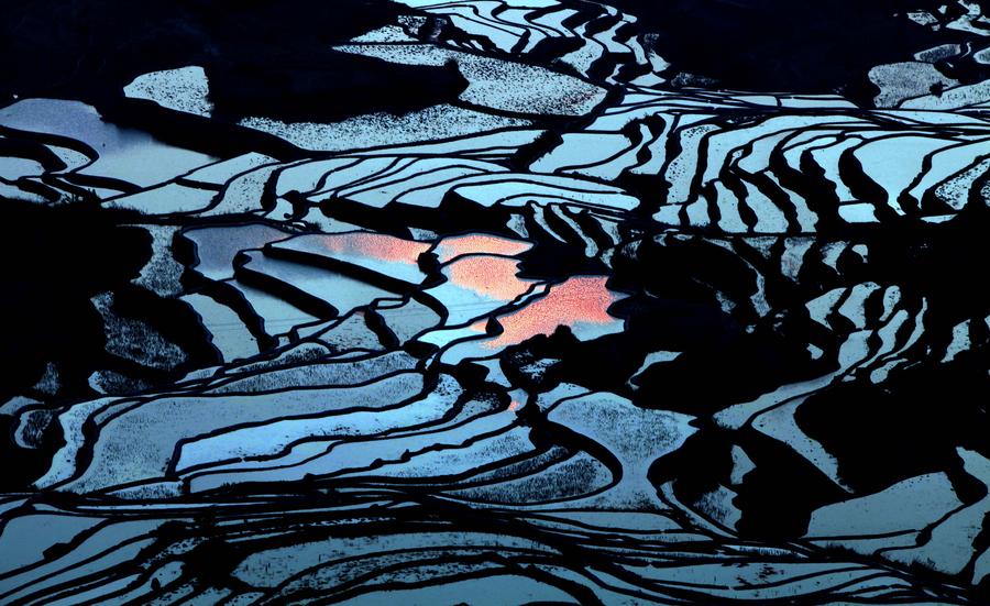 Stunning scenery of Hani rice terraces