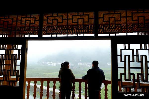 Traditional village of Tujia ethnic group in central China