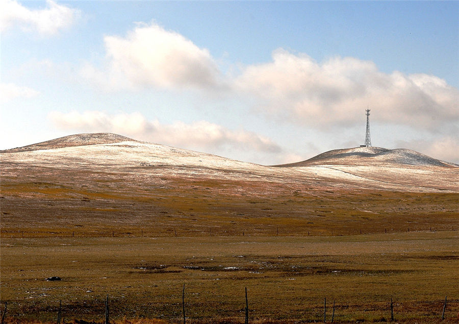 Autumn scenery of Xilinguole Grassland in Inner Mongolia