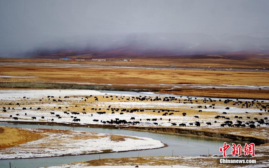 Beautiful scenery along the Qinghai-Tibet Highway