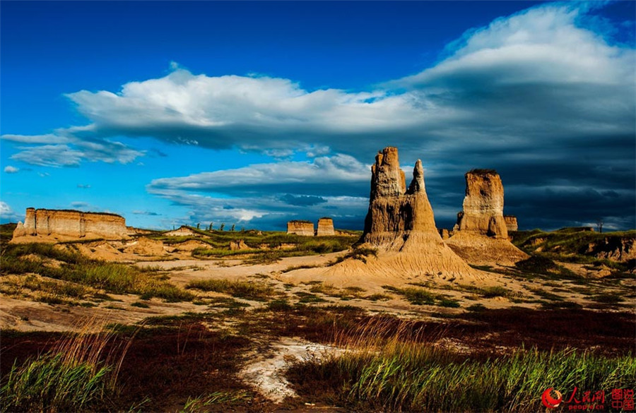 Marvelous landscape of earth forest in Datong