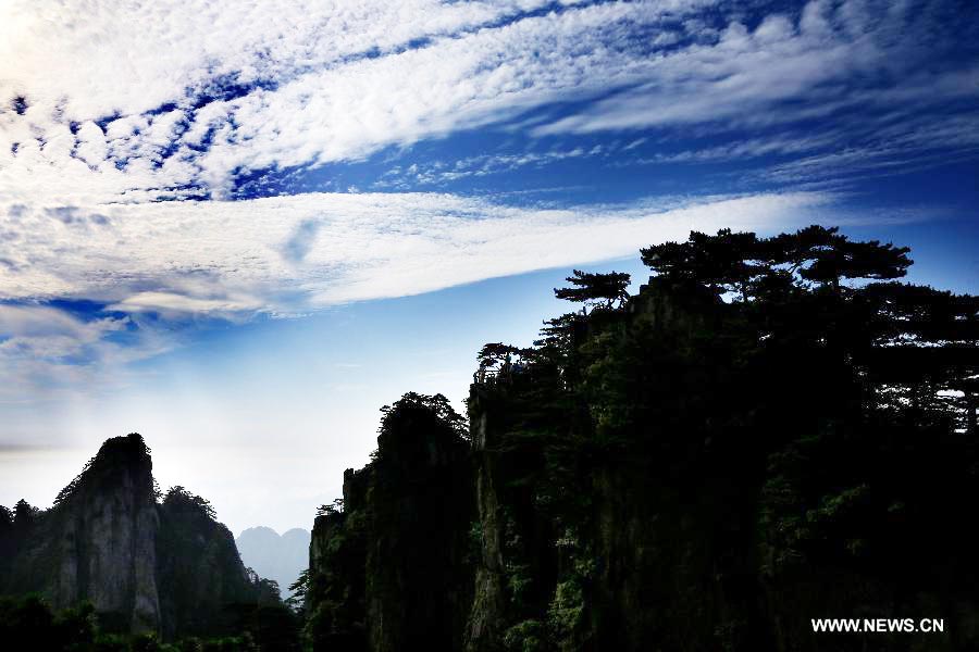 Cloud scenery after rainfall seen in E China