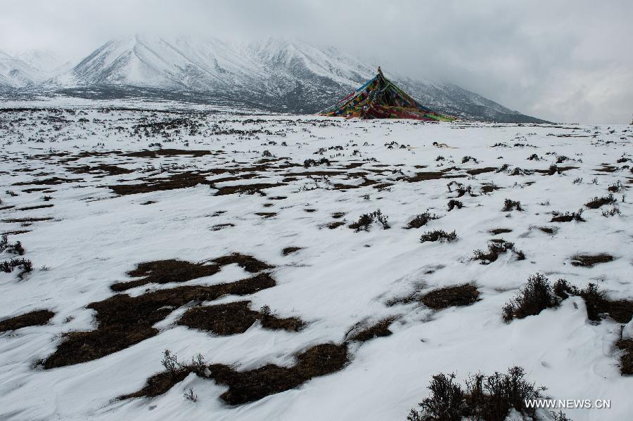 Snow cloak Qunjia National Forest Park as winter falls