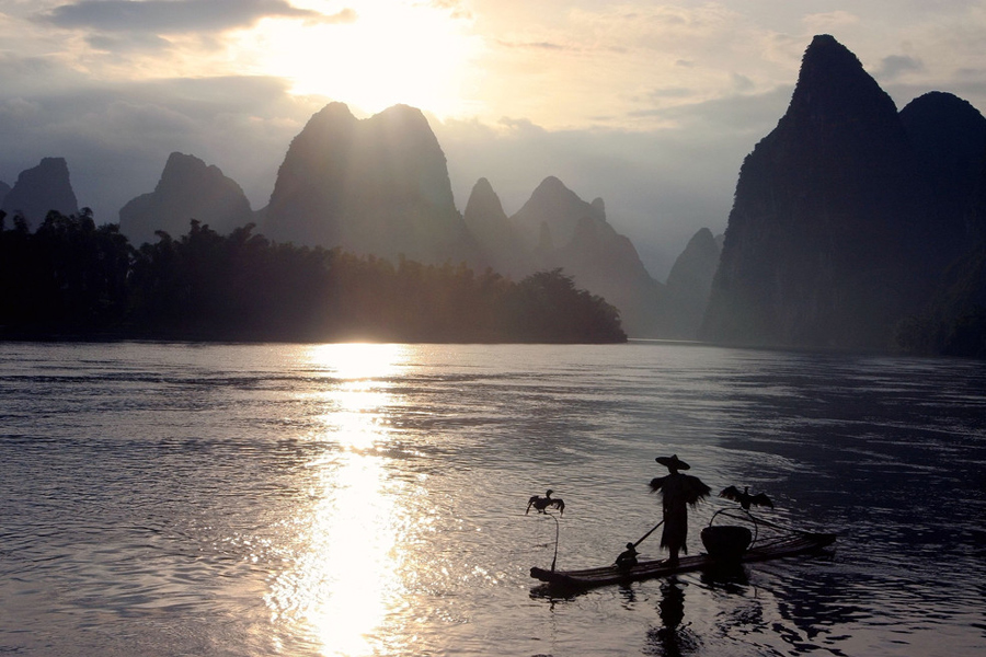 Li River:Shadow of heaven in China