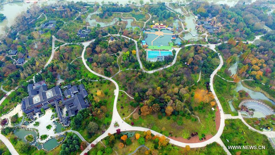 Aerial photos of Slender West Lake sceneries in E China