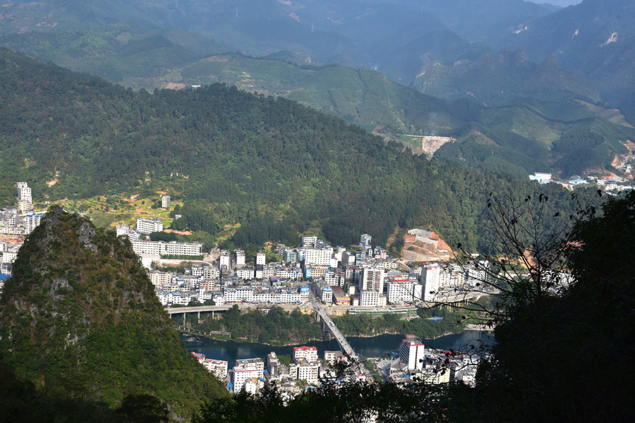 Scenery of Longtan Grand Canyon, South China’s Guangxi