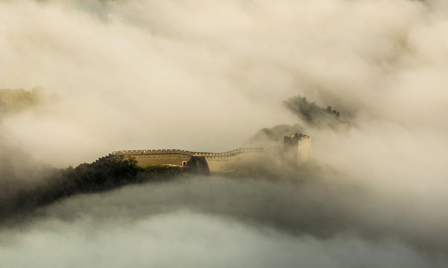 Clouds in Huangyaguan section of Great Wall in Tianjin