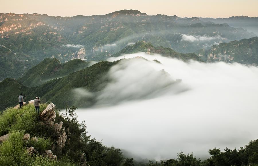 Clouds in Huangyaguan section of Great Wall in Tianjin