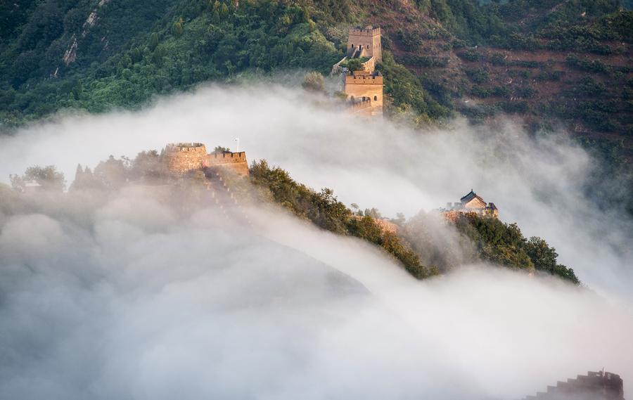 Clouds in Huangyaguan section of Great Wall in Tianjin