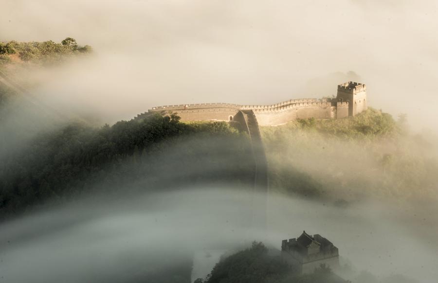 Clouds in Huangyaguan section of Great Wall in Tianjin