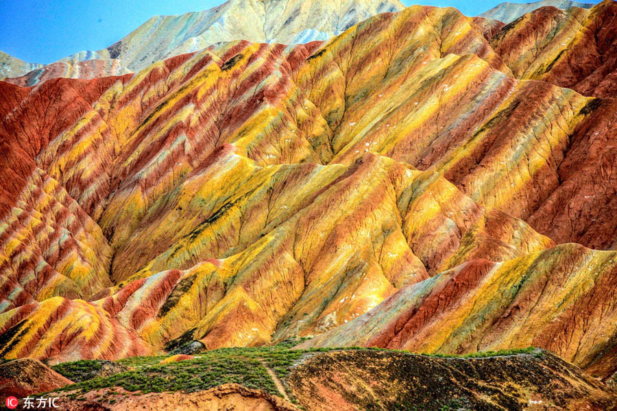 Scenery of Danxia landform in NW China