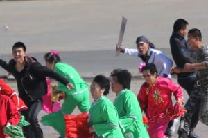 Trending: Dancing aunties partake in anti-terror drill