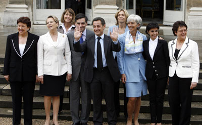 Sarkozy names 7 women to French Cabinet