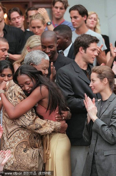 In photos: Mandela and celebrities