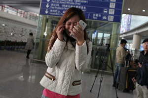 Praying for passengers of flight MH370