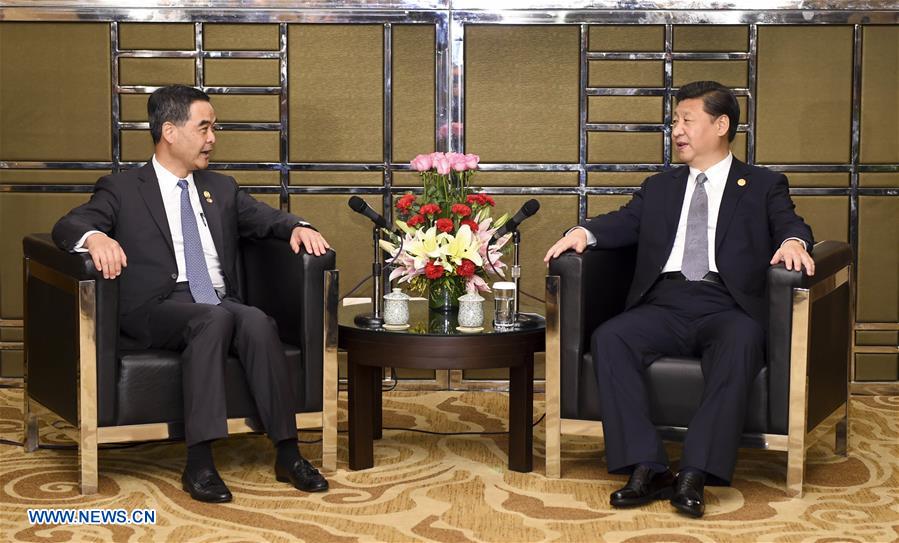 Xi voices full support to work of HKSAR chief executive, government